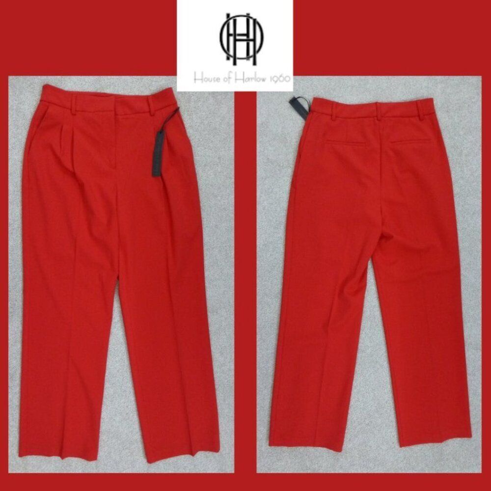 NWT House of Harlow 1960 Red Suit Pants - Picture 2 of 7